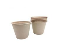 Lot de pots en cellulose culture club 100% organique et recyclable contenance 425ml 10 unites