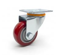 Lot de roulettes - Roues pivotantes silencieuses en polyuréthane anti-trace, haute débit, anti-corrosion, rotation à 360°, idéales pour chariots, étagères, établissements de travail, équipements (75