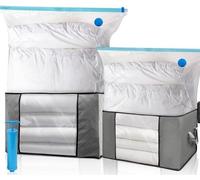 Lot de sachets sous vide grand format - grande capacité - 5 pièces - pompe manuelle incluse