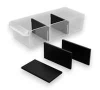 Lot de Séparateurs compatibles avec Tiroir Stanley 1-93-980 1-93-981 1-93-978 - Cloison de séparation Organiseur tiroir (30, Noir, Grand 109x50 mm)