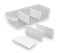 Lot de Séparateurs compatibles avec Tiroir Stanley 1-93-980 1-93-981 1-93-978 - Cloison de séparation Organiseur tiroir (60, Blanc, Grand 109x50 mm)