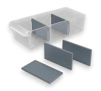 Lot de Séparateurs compatibles avec Tiroir Stanley 1-93-980 1-93-981 1-93-978 - Cloison de séparation Organiseur tiroir (30, Gris, Petit 51x30 mm)