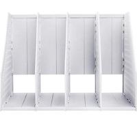 Lot de serre-livres pour bibliothèque - Supports pour étagère murale