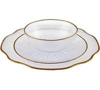Lot de serviettes assorties pour 6 personnes (18 pièces), modèle rond, assortiment de serviettes de tous les jours et de fête, livraison e.