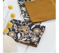 Lot de serviettes de table bicolore INDIES JAIPUR - TODAY - Bronze 40x40 cm