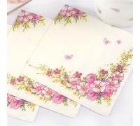 Lot De Serviettes En Papier À Fleurrs Roses, 20 Pièces/Paquet, Pour Décoration De Fête, Café, Décoration, Tendance, 2018