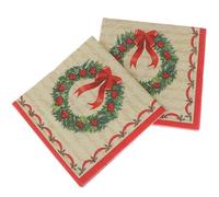 Lot De Serviettes Jetables, Lot De 20, Guirlandes, Mouchoirs Graphiques Imprimés, Papier À Main, Décor Pour Noël, Fête Prénatale, Anniversaire