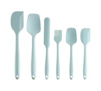 Lot de six accessoires cuisine en silicone tout-en-un : spatule à gâteau + pinceau badigeonner, pour la pâtisserie occidentale