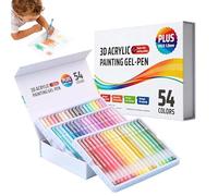 Lot de stylos acryliques vifs rétractables, pointe de 1 mm avec contrôle fluide, fournitures artistiques riches en pigments, loisirs créatifs avec style , écriture créative pour la maison et