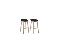 Lot de tabourets de bar en bois 65cm RIVA