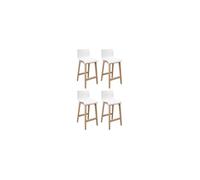 Lot de tabourets de bar en chêne 65cm TANNA