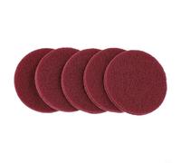 Lot de tampons à récurer en nylon de 10,2 cm pour nettoyage industriel et entretien de machine, polissage, ébavurage et polissage, tampons à récurer pour carrelage de salle de bain et coulis (rouge