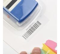 Lot de tampons encreurs personnalisés à faire soi-même avec lettres, chiffres et symboles mobiles pour sceller personnalisé sur enveloppes, documents et travaux manuels (bleu)