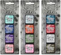Lot de tampons encreurs Tim Holtz Ranger Ink Mini Distress - 16, 17 et 18 - Sixteen, Seventeen and Eighteen