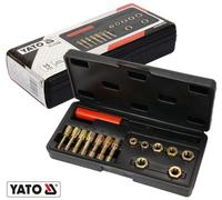 YATO 15 Pièces Jeu De Taraudeurs Réparation Filet, Taraudeur Taraudage Mécanique