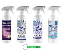 Lot de test Deo Due Profumatore Biphase Ambiente, désodorisant parfumé, vaporisateur 4 x 500 ml + porte-clés Beni Culinari gratuit