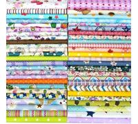 Lot de tissus en patchwork de coton 15 x 15 cm