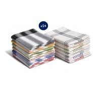 Lot de torchons de cuisine 100% Coton - 50x70 cm Multicolore