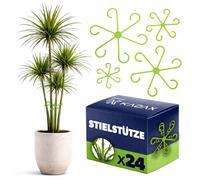 Lot de tuteurs KADAX en 4 tailles, 24 pièces, tuteurs pour plantes d'intérieur, tuteurs en plastique pour plantes vivaces, accessoires pour plantes, supports pour tiges de plantes