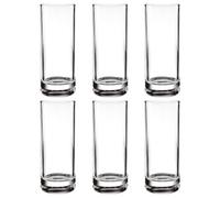 Lot de verres à boire - Carafes transparentes pour cuisine réutilisables avec une capacité de deux cent quatre-vingt-dix millilitres, six bocaux transparents incassables pour boissons réutilisables