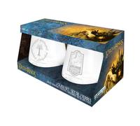 Lot de verres de Le Seigneur Des Anneaux - Lot de 2 Verres - Poney Fringuant & Gondor - pour Indifférent - transparent Standard