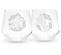 ABYSTYLE Pokémon Magicarpe & Léviator Indifférent Lot de verres transparent Verre