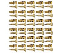 Lot de vis à expansion courtes - Fixation stable en acier au carbone - Kit de vis métalliques - Pour plaques de plâtre, charnières d'armoire, portes d'armoire, cuisine, salle de bain, carrelage