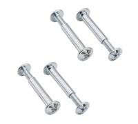 Lot de vis de raccordement pour IKEA PAX, BILLY, VITVAL & INLÄGG - Connecteurs de meubles M4 en acier galvanisé, remplacement pour 100402 & 100644