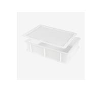 Lot Demi Bac à Pâtons 400 x 300 x 100 mm 9 L + Couvercle