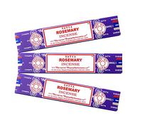 Lot d'Encens Aromatique x 3 Satya Encens Romarin - Encens Naturel Aromathérapie - Bâttonets d'Encens - 3 Boîtes de 15 g.