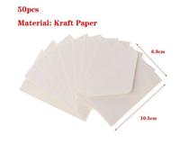 Lot D'enveloppes Kraft Et Vintage, Style Européen, Papier Enveloppe, Couleurs, Noir, Blanc Et Rouge, Pour Carte De Visite Ou D'invitation, 50 Pièces Par Sachet,