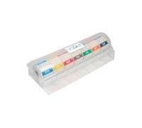 Lot d'étiquettes alimentaires solubles code couleur avec distributeur 50 mm
