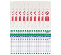 Lot d'étiquettes pour échelles : 10 supports + 20 inserts, pour tous les types d'échelles