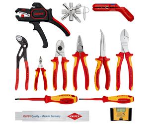 Lot d'extension pour assortiments électricité 13 outils - 7 outils isolés 1000V KNIPEX - 002090V02