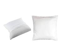 Lot Douceur d'Intérieur, Oreiller 60 x 60 cm Premium + Protège-Oreiller 65 x 65 cm Molly en Molleton