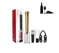 Lot d'ouvre-bouteille de vin rouge, pratique et robuste | Kit d'ouverture de bouteille pratique et robuste pour le bar de fête à la maison