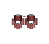 Lot en paquet 200 piles bouton alcaline lr1130 ag10 liseuses, montres, calculatrices, caméras, pointeurs
