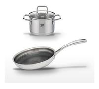Lot Faitout 20 cm et Poêle 28 cm Elo Relief Evolution Inox