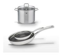 Lot Faitout 26 cm & Poêles 24/28 cm Elo Relief Evolution