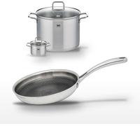 Lot Faitout 26cm & 12cm et Poêle 24cm Elo Relief Evolution