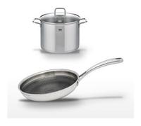Lot Faitout 26cm et Poêle 28cm Elo Relief Evolution Inox