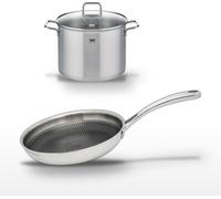 Lot Faitout 26cm & Poêle 24cm Elo Relief Evolution