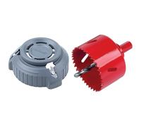 Lot Fraisoir d'affleurage pour plaques de plâtre, Ø 68 mm + Scie Cloche BIM Diamètre 68 mm, Multi-Matériaux, Profondeur de Coupe 40 mm