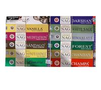 Lot Golden Nag de 12 parfums - 2 parfums exclusifs - 15 g x 12 boites = 180 g