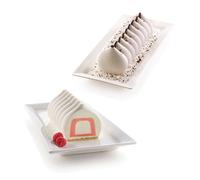 Lot moule en silicone 3D Meringua et moule à insert bûche Silikomart