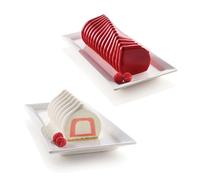 Lot moule en silicone Corallo et moule à insert bûche Silikomart