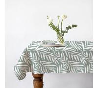 Lot nappe carrée + 2 serviettes de table déperlante feuillage