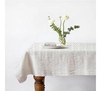 Lot nappe carrée + 2 serviettes de table déperlante géométrique