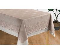 Lot nappe et surnappe en dentelle : 150 x 250 cm / Rose