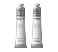 Lot peinture à l'huile - de 2 tubes - blanc de titane - Winsor & Newton